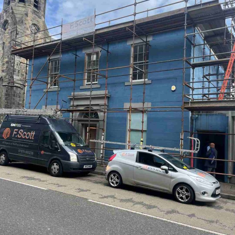 Completed roughcast exterior